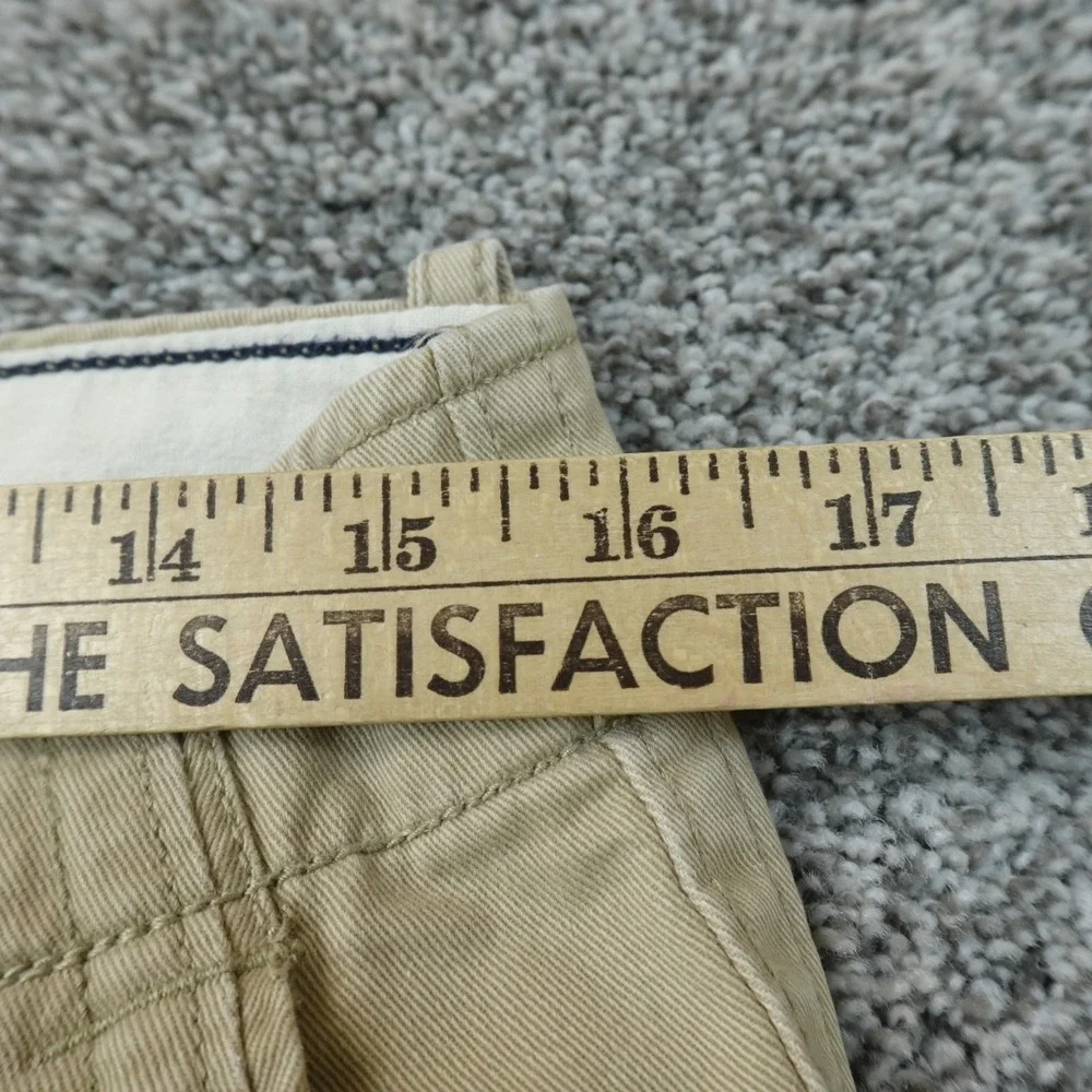 American Eagle Pants Mens 32X32 Beige Tan Brown Khaki Chino Trouser Flat Front